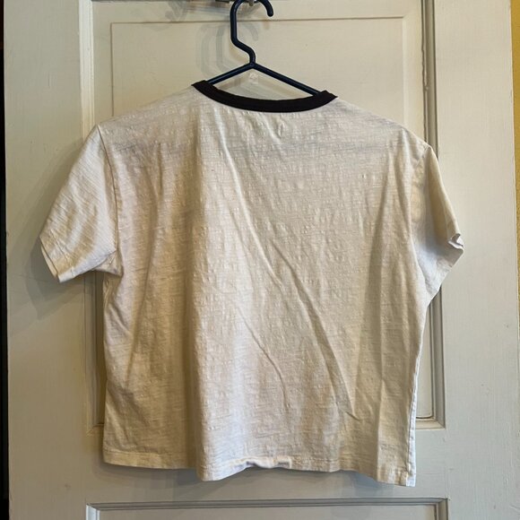 Tecovas Good Luck Women’s Vintage Ringer Tee — Tan, Size M - Picture 11 of 11